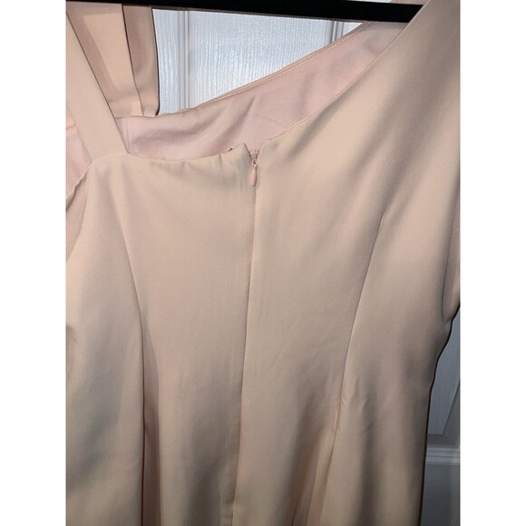 Marina Dress Womens Sz 8 Pink Asymmetrical Sheath Ruffle Romantic feminine New - Picture 8 of 13